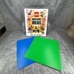 Bundle Lego Awesome Ideas Hardback Book Plus 2 10 X 10 Base Plates 284